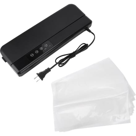 Machine Scelleuse Sous Vide Sèche Humide Modes Multiples Multifonction avec 10 Sacs Sous Vide Conservation des Aliments white