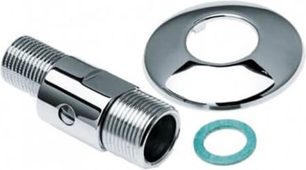 Bonfix S-koppeling afsluitbaar 3/4inch x 1/2inch met rozet en ring