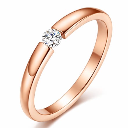 Cilla Jewels edelstaal ring Crystal Rose-17mm