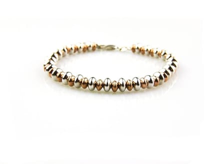 model Carmina armband in zilver en zilver roze verguld