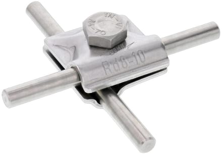 Dehn MV Klem StSt V4A Voor Rd 8-10mm Met Zeskantbout - 390079 - E3P4B