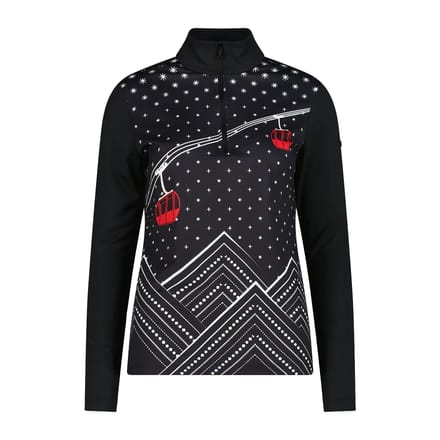Cmp 35l0496 Sweatshirt Met Halve Rits Zwart XS Vrouw