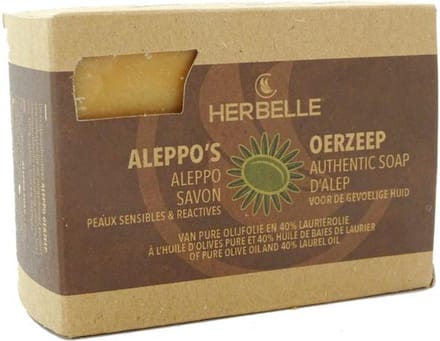 Herbelle Aleppo zeep olijf met 40% laurier 1 Stuks