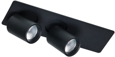 ETH Peter Plafondspot 2 lichts 10w 2700k Zwart