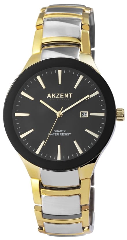 AKZENT herenhorloge metaal Hadad, 3 ATM