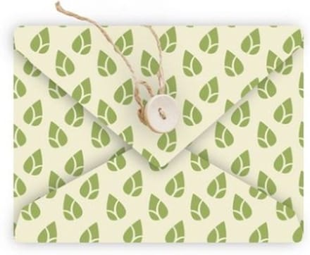 Beeswax Wrap, 43 x 58.5 cm, Groen - Pebbly
