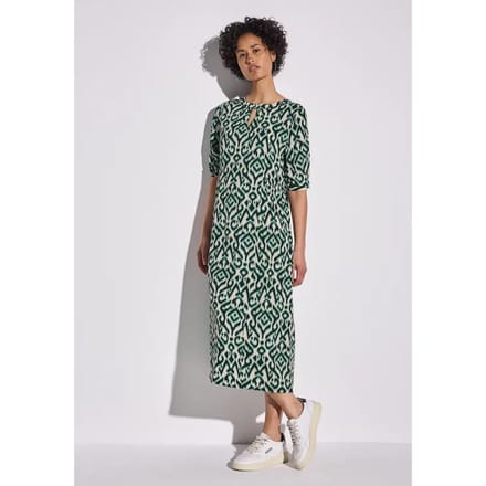 Street one - Jurk - Maat 38 - Vrouwen - Groen - Viscose