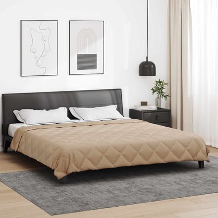 vidaXL Vol jaar dekbed 200 x 240 cm 300 gsm Taupe