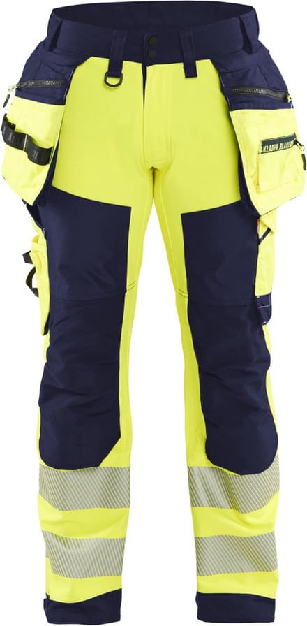 Blaklader 1820-2513 Softshell Werkbroek High Vis - High Vis Geel/Marineblauw - C44