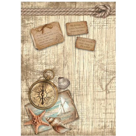 Motief strozijde "Sea Land - Compass"