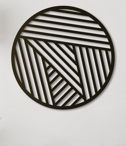 Wanddecoratie | Geometrisch 8 rond - M (40x40cm)