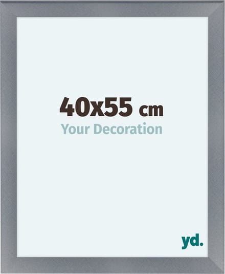 Your Decoration - Fotolijst 40x55 cm - MDF - Aluminium Geborsteld - Como