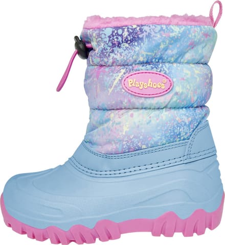 Playshoes - Snowboots - Pastel - Regenboog - Splash - Turquoise - Maat 30/31