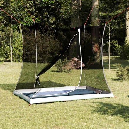 vidaXL - Binnentent - 2-persoons - Zwart - Met - gaasdoek