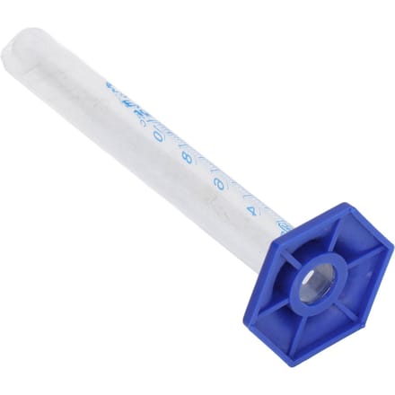 10 PCS Cylindre gradué 10mL Verre Ensemble de cylindres gradués Ustensiles d'expérience de laboratoire white