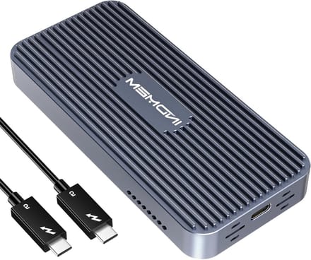 SSD Behuizing - Externe Schijf - Snelle Data Transfer - Geïntegreerde Ventilator - 80 Gbit/s - Zwart