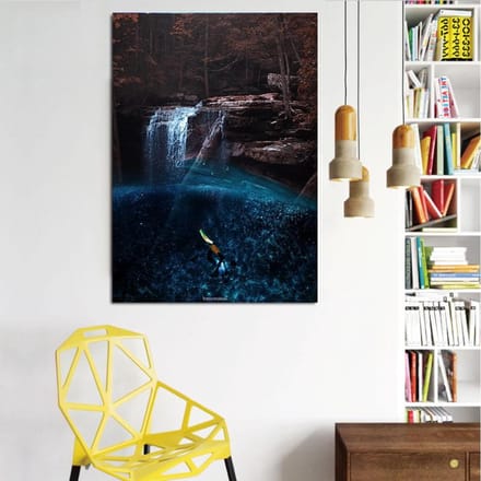 DINGPU volledige ronde boor 5D DIY diamant schilderij 3D borduren kruissteek 5D Home Decor 20X30CM black