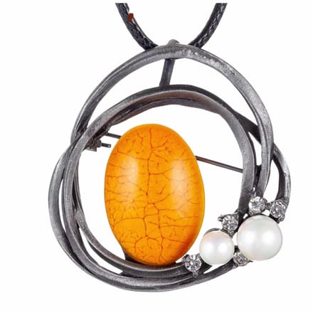 Ketting-Daphne-Oker-Allergievrij - Charme Bijoux