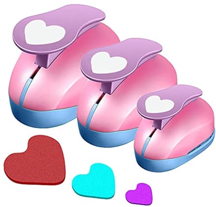 Unyqoos® Drie Hartvormige Stanssets voor Knutselen en Scrapbooking in Diverse Maten
