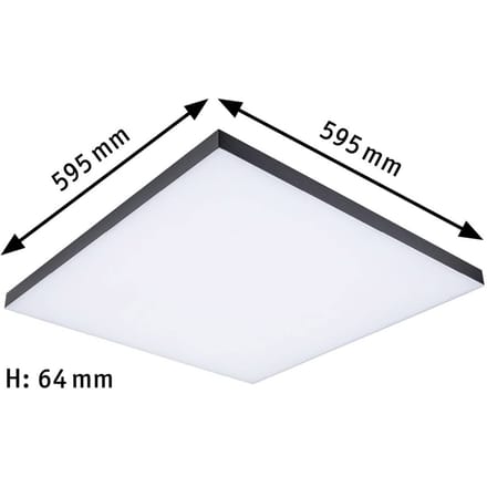 Paulmann Velora Rainbow 79909 LED-plafondlamp 31.00 W Warmwit Zwart