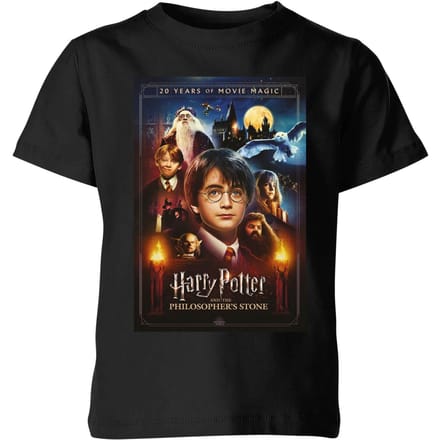 Harry Potter Philosopher's Stone Kids' T-Shirt - Black - 122/128 (7-8 jaar)