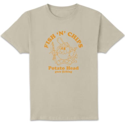 Mr. Potato Head Fish N Chips Men's T-Shirt - Cream - L