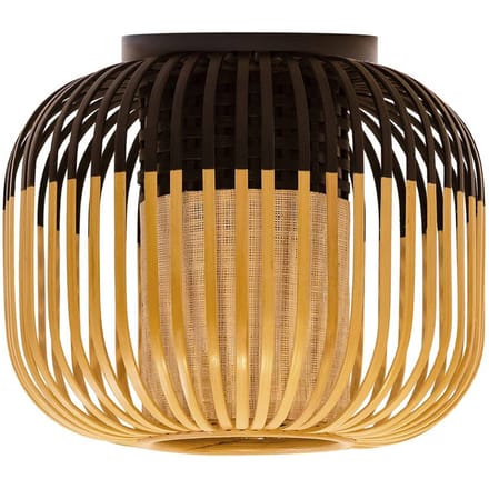 Forestier plafondlamp Bamboo XS, Ø 27 cm, zwart