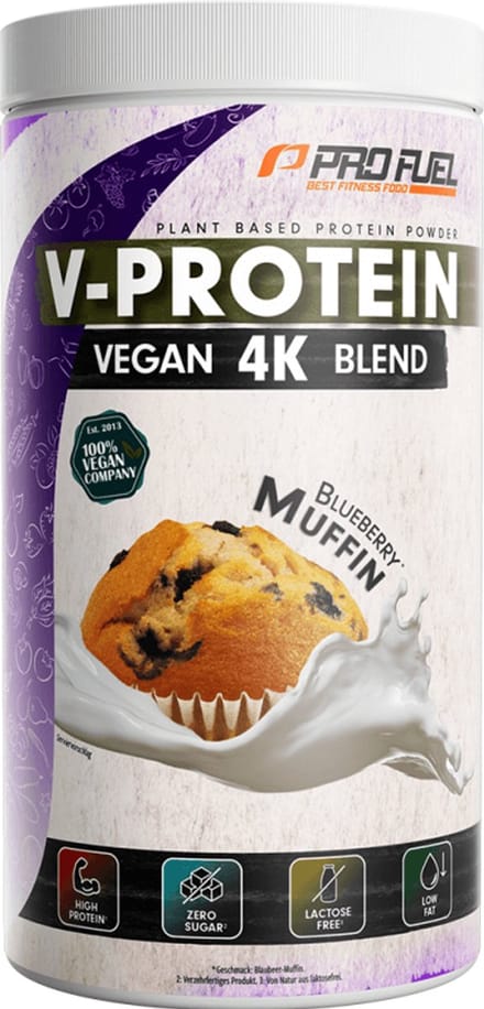 ProFuel V-Protein 4K Blend (750g) Blueberry Muffin - Eiwitten - Veganistisch eiwit