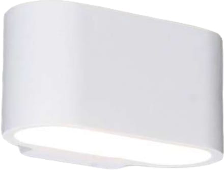 QAZQA Gipsy Arles - Wandlamp - 1 Lichts - 18 cm - wit