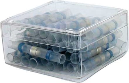 Kabeldoorverbinder blauw 50 stuks box