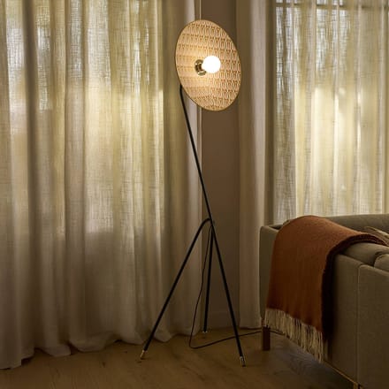 MARKET SET Vloerlamp Gatsby, myra, driepoot, Ø 50 cm, E27