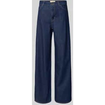 Wide leg loose fit jeans van pure Katoen Model 'VEGA'