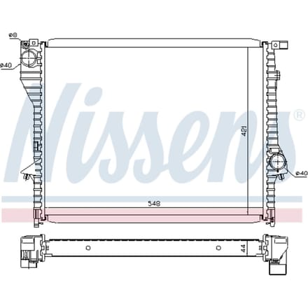 Radiator, motorkoeling NISSENS 60638