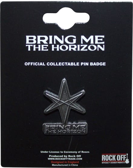 Bring Me The Horizon - 6-Point Star Pin - Zilverkleurig