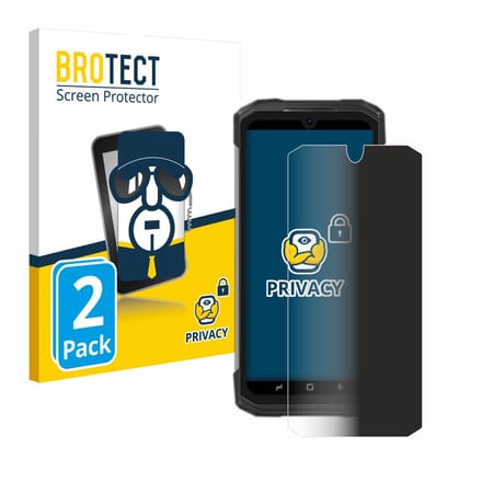 BROTECT - privacy screenprotector voor Doogee S98 Pro - Folie Beschermfolie Blauwlichtfilter 2 Stuks
