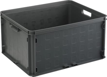 Sunware - Square gesloten krat 52L antraciet - 50,6 x 40,6 x 26,1 cm