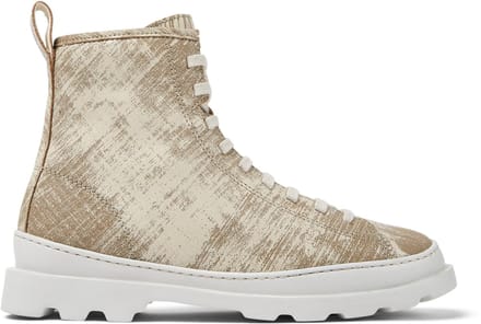 Camper Brutus Enkellaarsjes - Damen - Wit - Grijs - 36