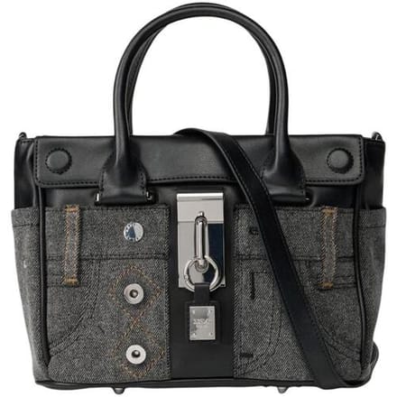 REPLAY handtas schoudertas Handbag Washed Black + Black zwart