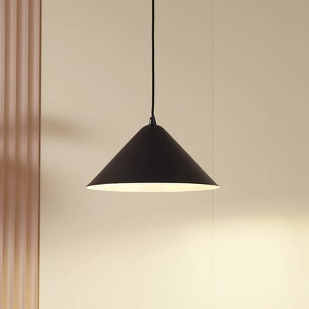 Lindby - hanglamp - 1licht - Metaal - H: 16 cm - E27 - zwart