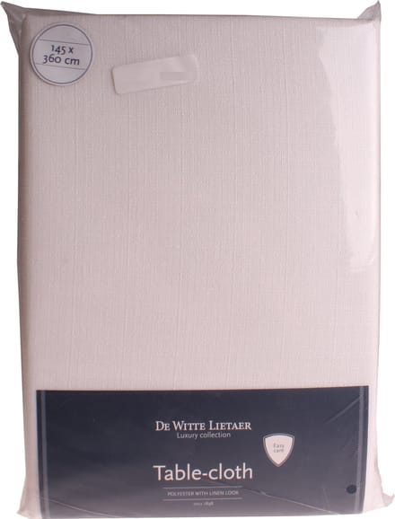 De Witte Lietaer Tafelkleed Luxury Collection 145 X 360 Cm Wit