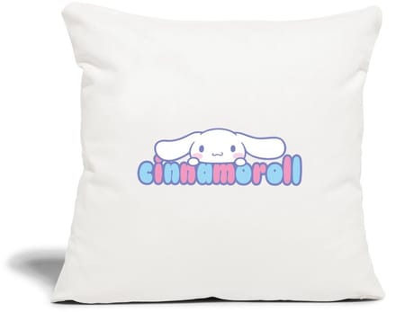 Cinnamoroll Gluurt Over De Letters Sierkussenhoes, 45 x 45 cm