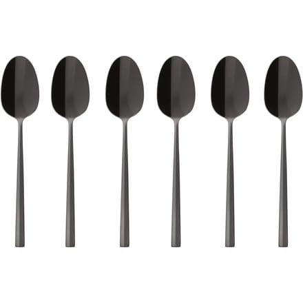 Sambonet Koffielepels Rock Zwart 6 Stuks