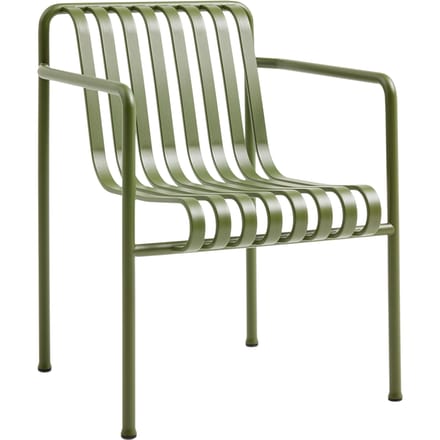 HAY - Palissade Dining Arm Chair - olijf - groen