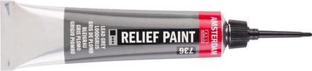 Relief Paint - 736 Loodgrijs - Amsterdam - 20 ml