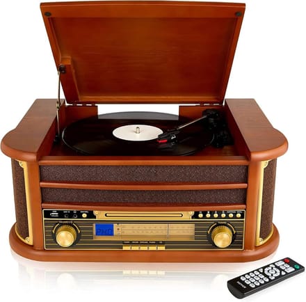Platenspeler met Cd Speler - Platenspeler - Cd Speler - Met Ingebouwde Speakers - Hout