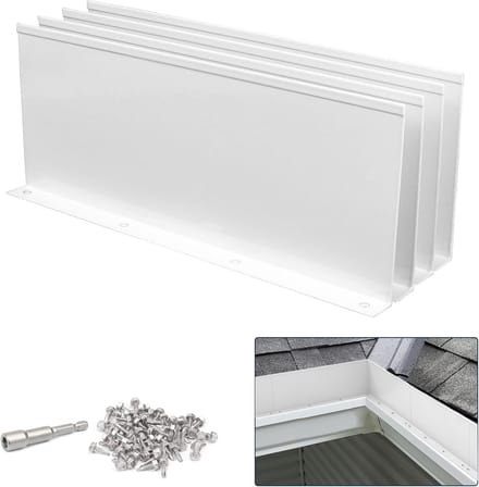 Aluminium Dakgoot Spatschermen voor Vallei en Hoek - 25 cm (Set van 4)