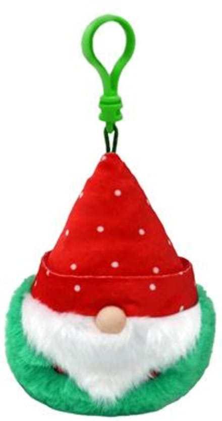 TY Beanie Boo's Clip Christmas Gnome Red Hat 7 cm