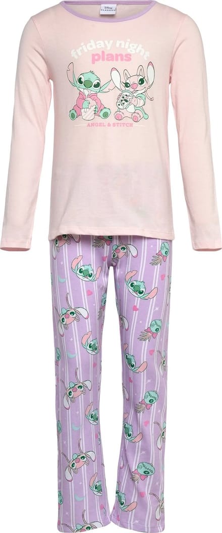Lilo en Stitch pyjama - Maat 116 - Roze - Meisjespyjama - 100% katoen