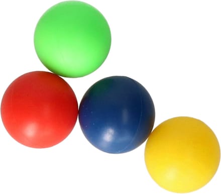 Gekleurde premium rubber beach balletjes - 4x stuks - dia 4 cm - reserve ballen