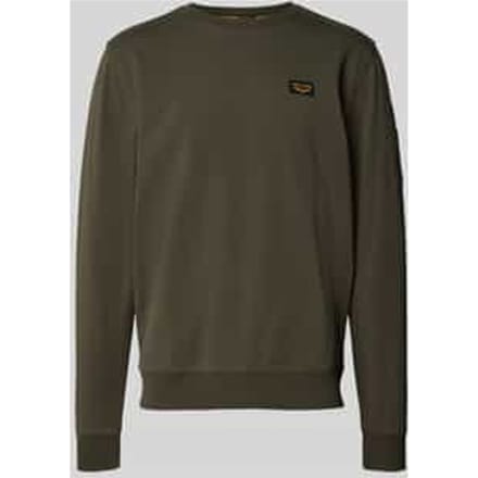 Sweatshirt met labeldetail